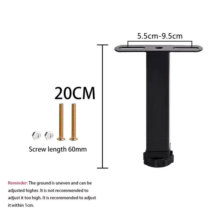 1 pièces nouveau 15-35cm pied de lit cadre en T pieds de Support rétractables