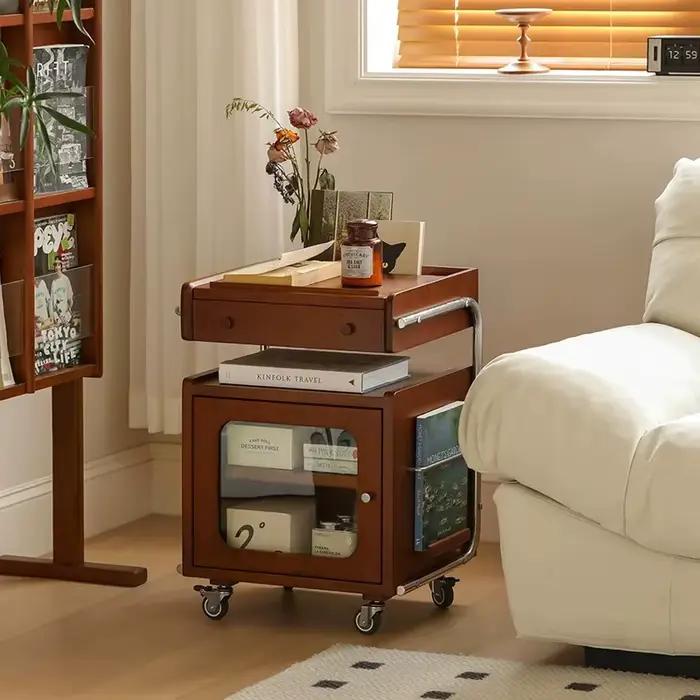 Table De chevet De luxe moderne Mobile sur roulettes