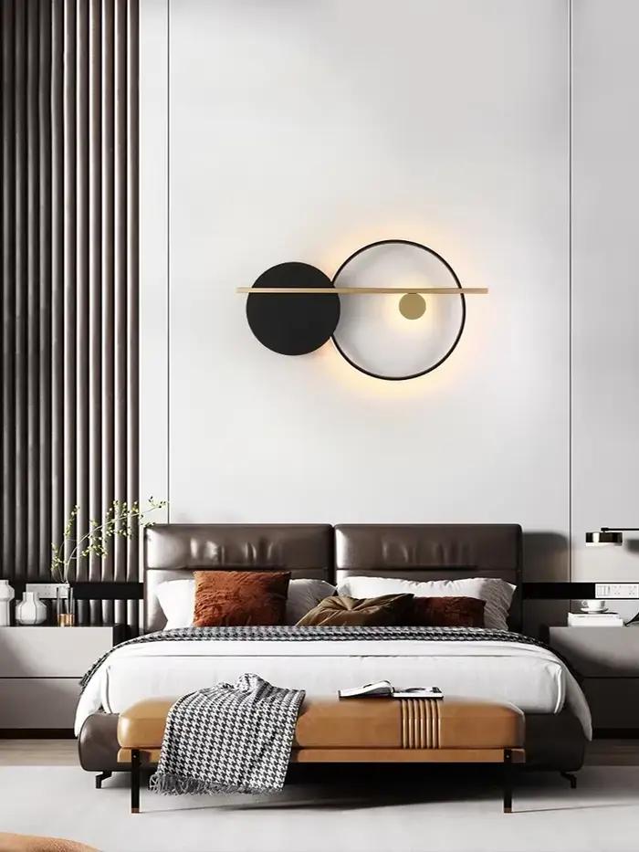 Lampe de chevet de chambre minimaliste moderne