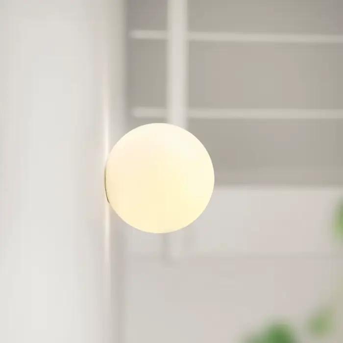 Lampe boule de verre moderne chambre chevet appliques 110V 220V applique murale ronde