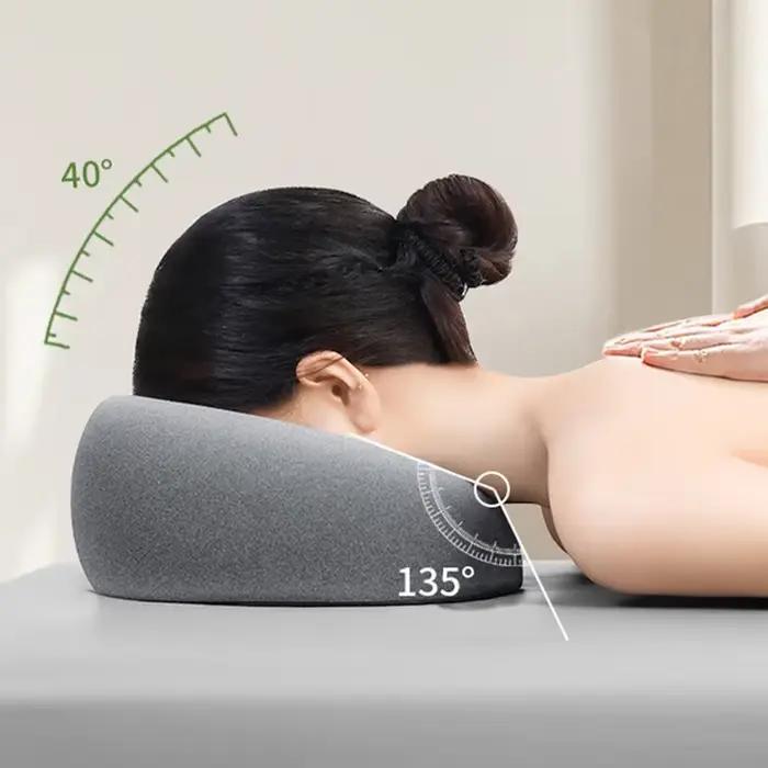 Oreiller ergonomique en mousse à mémoire de forme pour salon de beauté