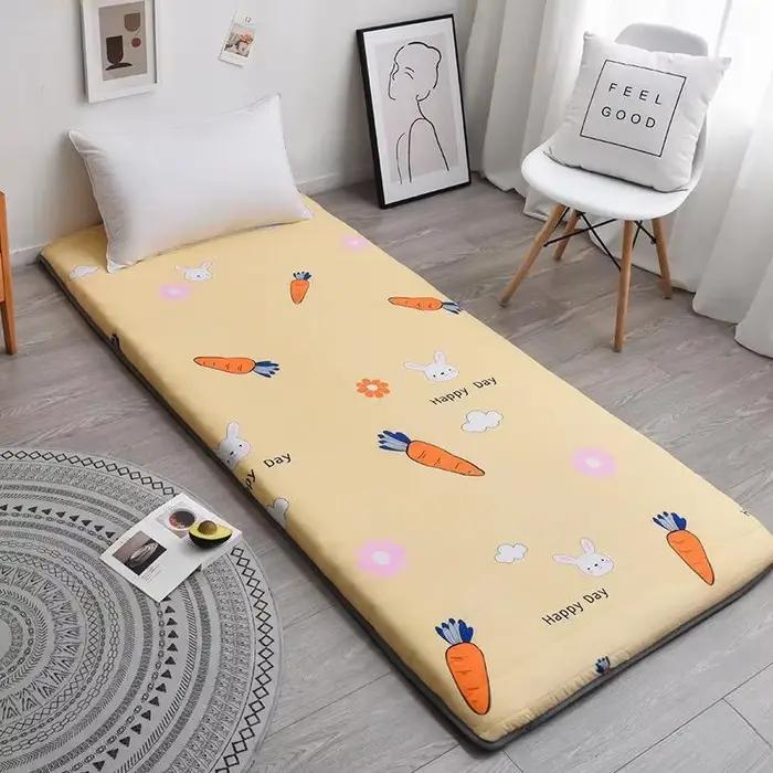 Matelas pliant-lit simple en mousse à mémoire de forme pour dortoirs et maisons de location