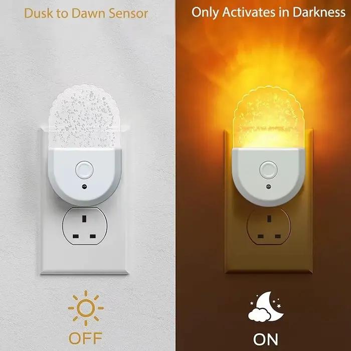 Lampe de chevet veilleuse prise ue US Protection des yeux LED Mini applique murale pour la maison allée chambre salon alimentation pour bébé enfants utilisation