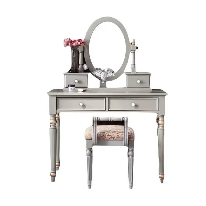 Coiffeuse esthétique nordique moderne à la mode élégante luxe vanité Table tiroirs Simple Tocador De Maquillaje meubles De chambre