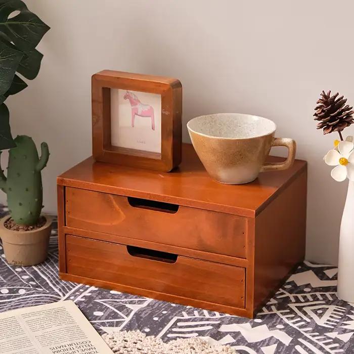 Tiroirs de rangement en bois