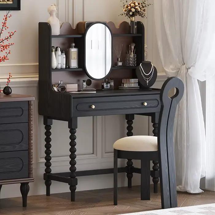 Grande coiffeuse de luxe au Design populaire moderne avec miroir et tiroirs