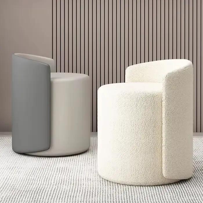 Chaise de maquillage avec dossier pour chambre à coucher