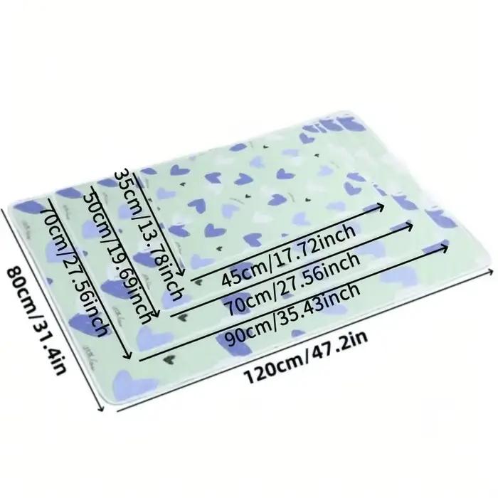 Coussin de protection de lit antidérapant lavable et réutilisable – Tapis de soin épais et durable en fibre de