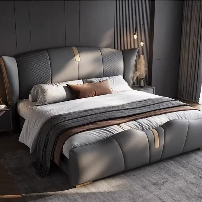 Chambres multifonctions lit moderne esthétique espace De rangement lit De luxe dormir Camas De Matrimonio dortoir meubles De maison