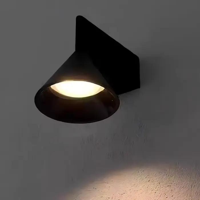 Italien minimaliste chambre chevet applique LED conique géométrique éclairage lampes fond mur allée lampe décorations pour la maison
