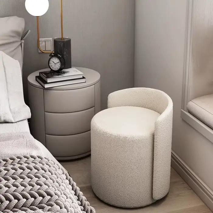 Chaise de maquillage avec dossier pour chambre à coucher