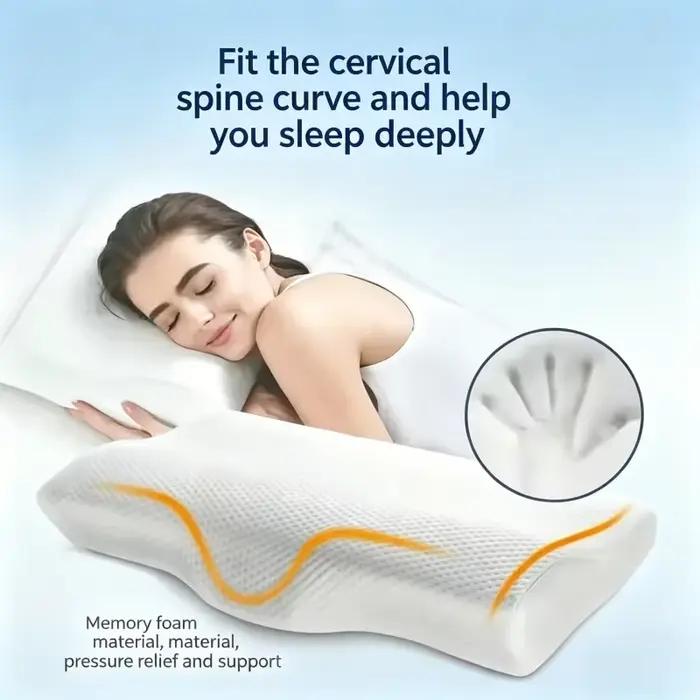 Oreiller orthopédique en mousse à mémoire de forme pour le cou