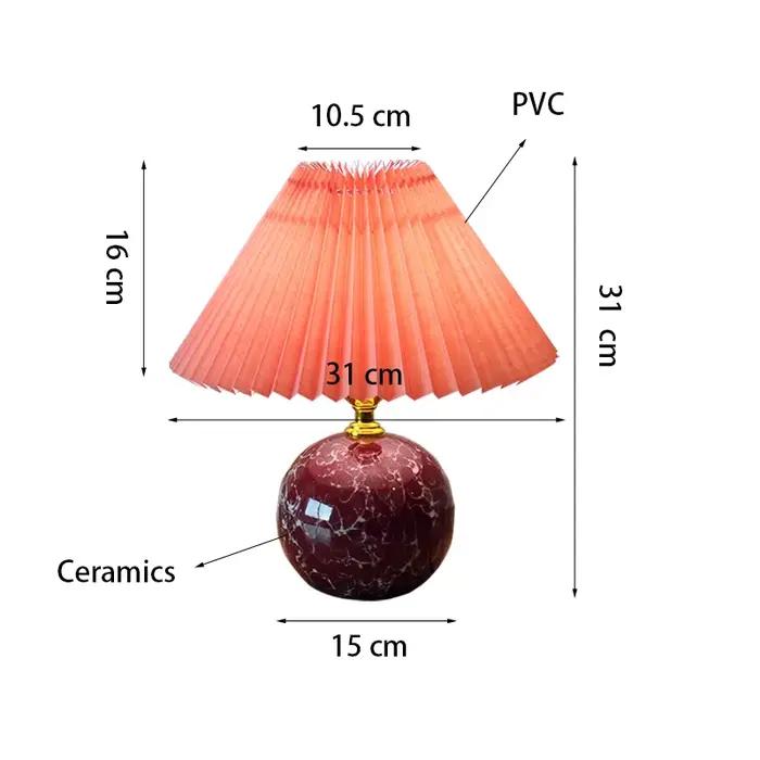 Lampe de bureau en céramique pour chambre à coucher