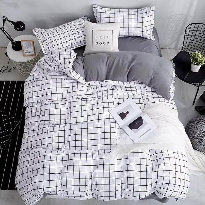 Bonenjoy-Parure de lit Queen Size en microcarence