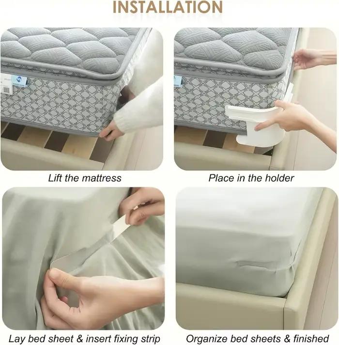 Ensemble de supports d'angle de drap de lit