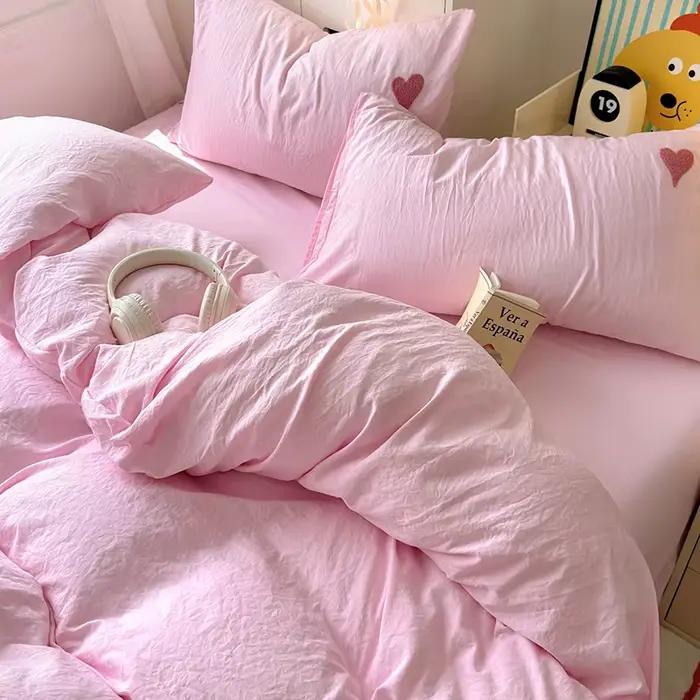 Parure de lit style coréen pour adultes et enfants