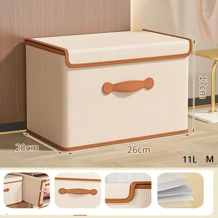 Boîte de rangement pour vêtements avec couvercle