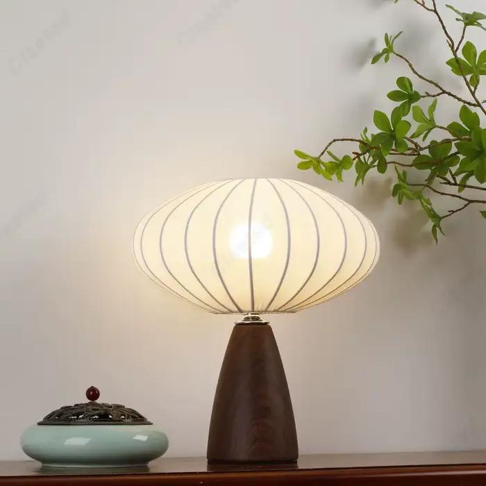 Créatif et minimaliste nouveau LED en tissu céramique lampe de bureau salle d'étude chambre chevet atmosphère décoration éclairage