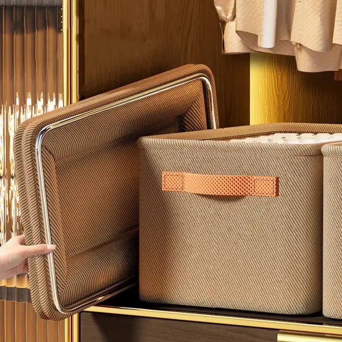 Armoire épaissir vêtements organisateur avec poignée pantalon pull
