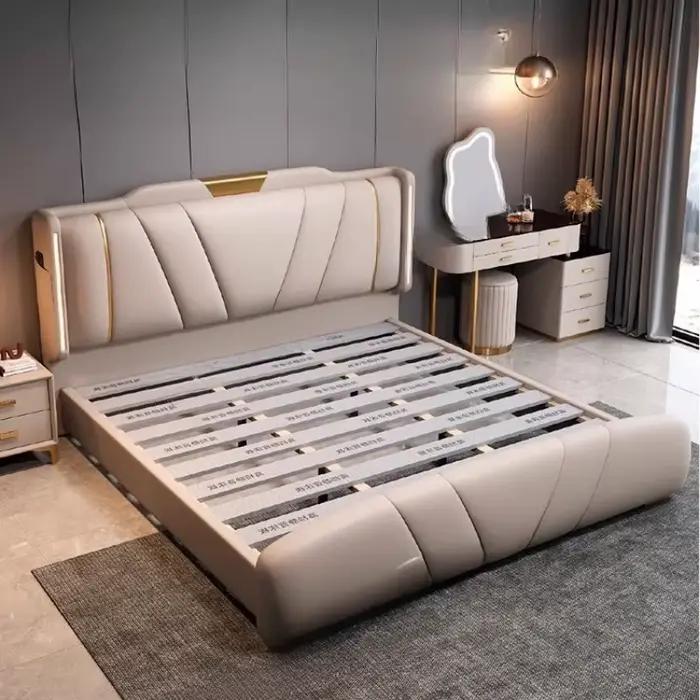 Lits classiques blancs princesse styliste européen esthétique confortable