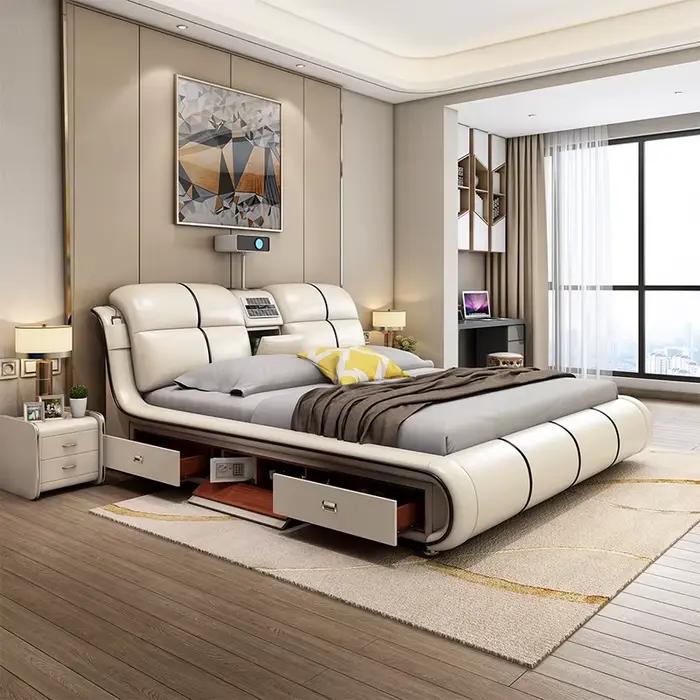 Lit Unique moderne esthétique salon De couchage chambre lit multifonctionnel luxe Cama De Lujo Para dortoir meubles De maison