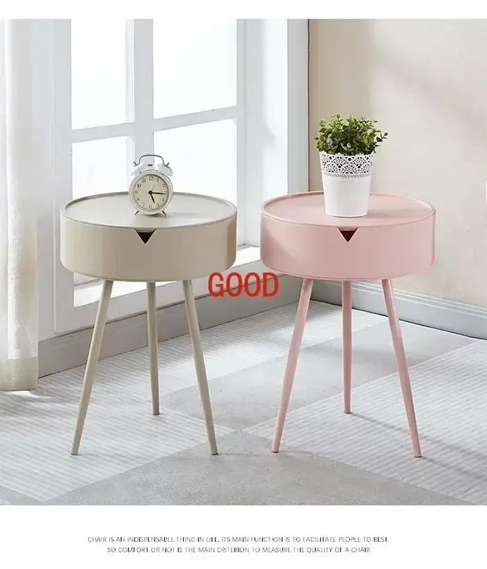 Table de chevet moderne et simple pour chambre à coucher