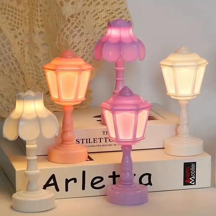 Géométrique fleur bourgeon bouton batterie LED lampes de Table bureau nuit pour chambre à manger tactile veilleuse Simple moderne décoration