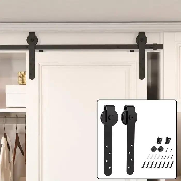 Kit de quincaillerie pour porte de grange coulissante