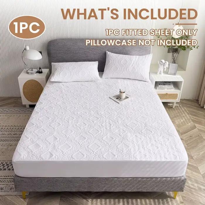 Protège-matelas matelassé imperméable et épaissi 1 pièce – Drap-housse antidérapant et anti-poussière – Housse de matelas respirante pour un confort optimal