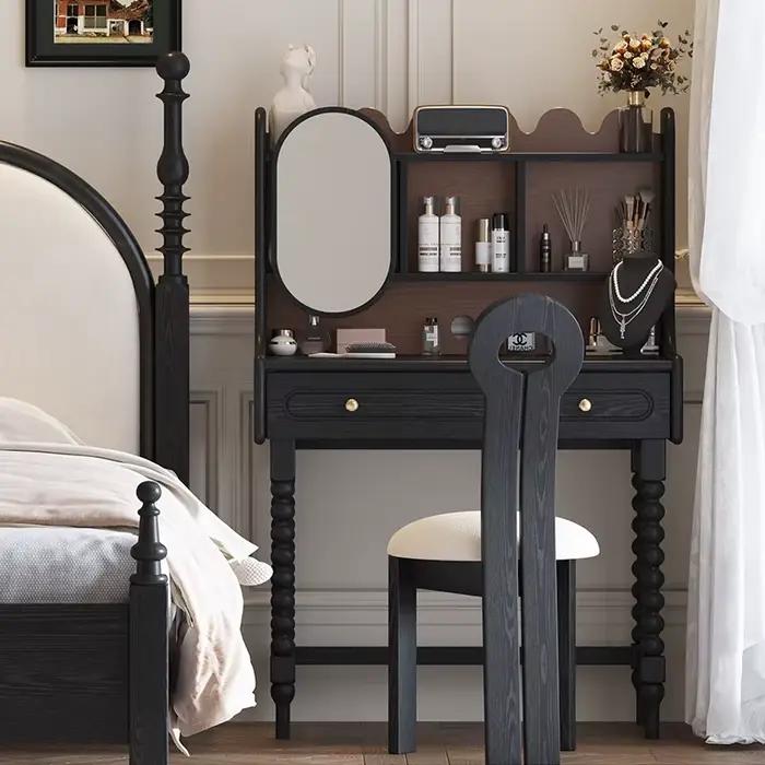 Grande coiffeuse de luxe au Design populaire moderne avec miroir et tiroirs