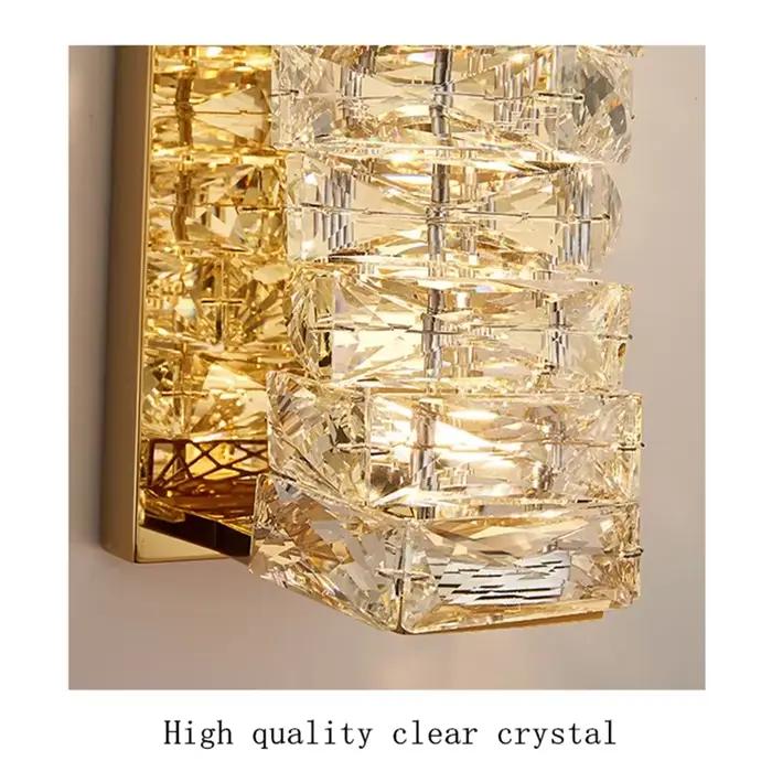 Lumière de luxe cristal hôtel fond mur salon chambre tête de lit nordique minimaliste moderne couloir escalier