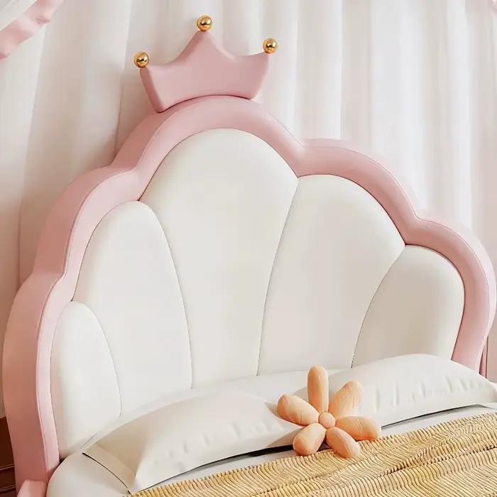 Lit double rond de luxe rose pour adultes