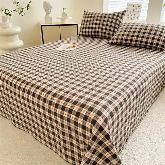 Drap de lit imprimé pour lits doubles
