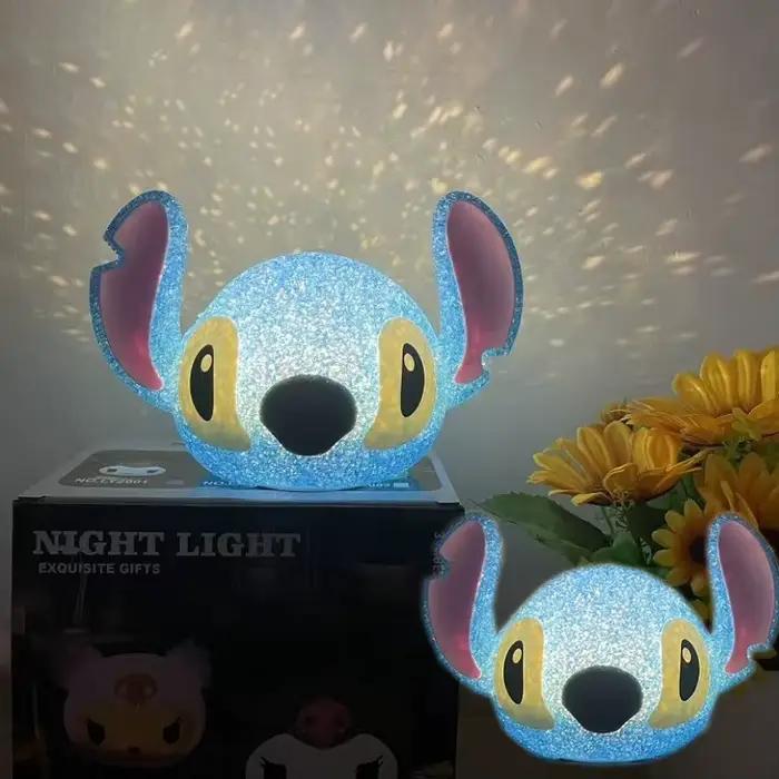 Lampe de projection de particules Lilo & Stitch, veilleuse créative 3D Lilo et Stitch, lampe de lecture, jouets et cadeaux