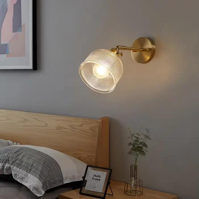 Applique Murale Moderne en Verre pour Chambre à Coucher
