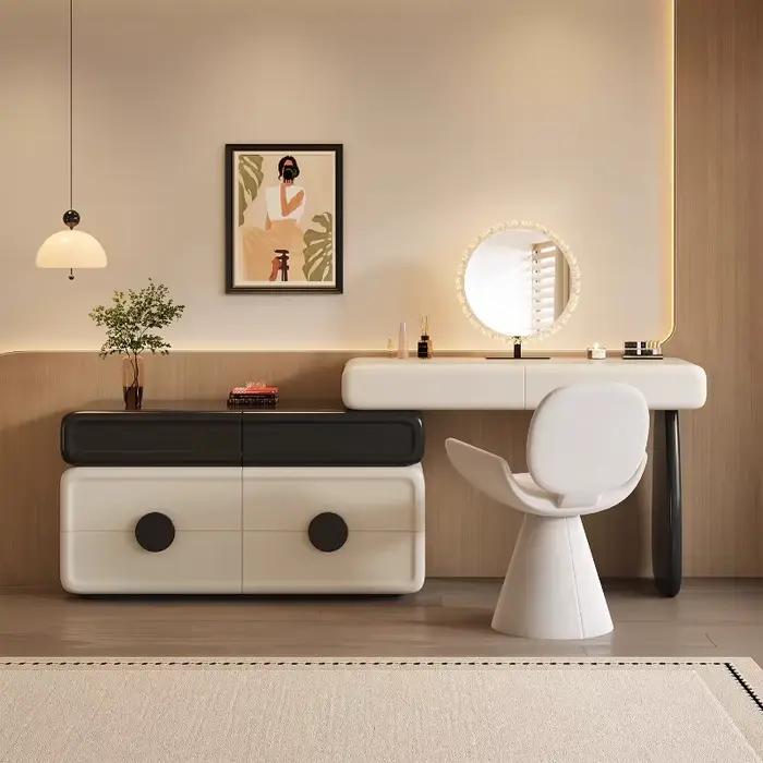 Coiffeuse esthétique légère ronde de luxe chambre