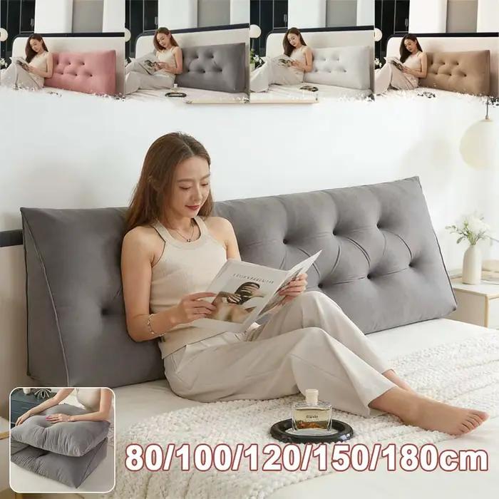 Coussin de dossier triangulaire en polaire Cloud 2026 pour lit