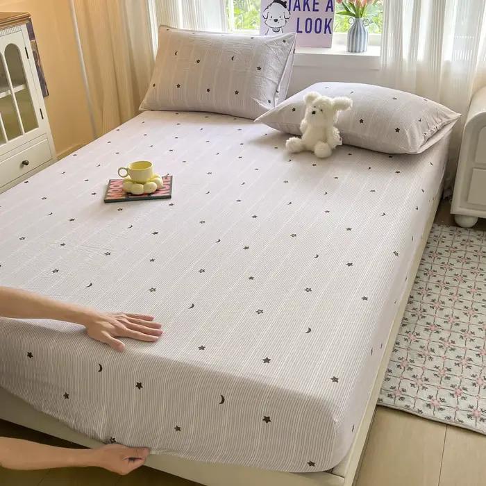 Ensemble de draps de lit rayés