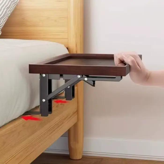 Table de chevet pliante en bois massif