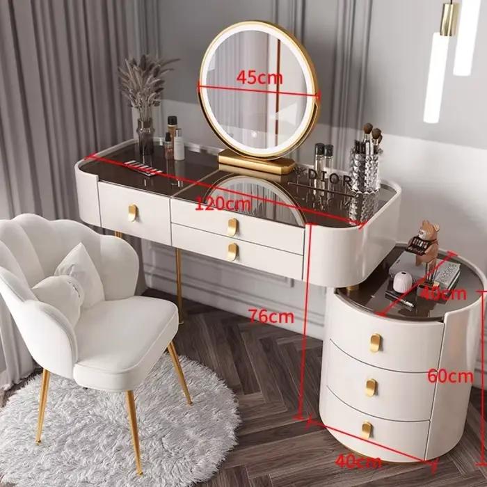 Coiffeuse de rangement de maquillage pour filles