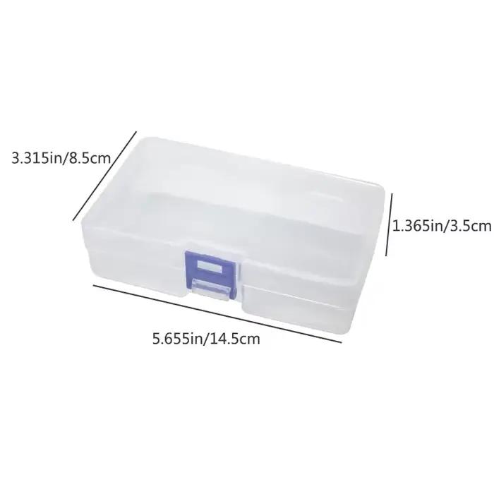 5 boîtes de rangement en plastique transparent pouvant accueillir des petits articles