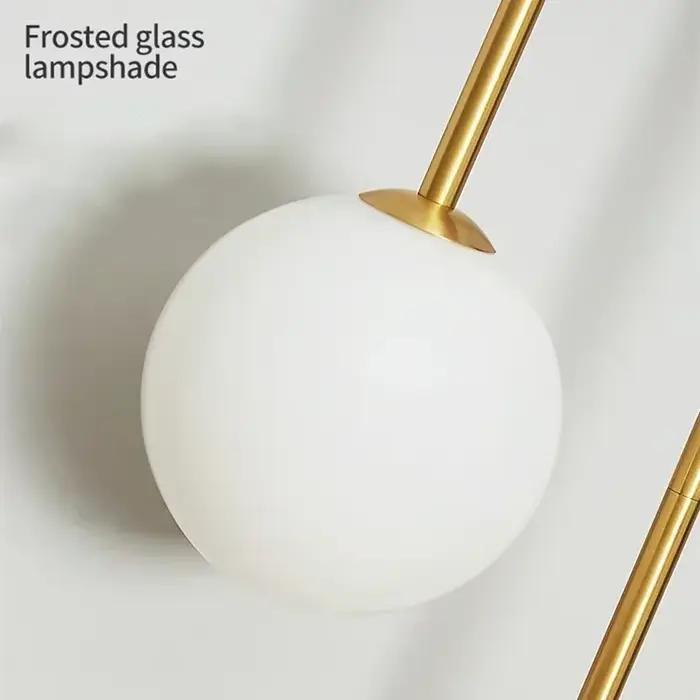 Moderne chambre chevet applique murale lampe boule de verre LED or décor à la maison salon couloir éclairage intérieur