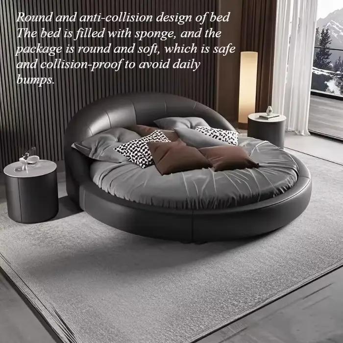 Luxe Unique lit double japonais moderne tables De chevet cadre De couchage Camas De Casal De Luxo chambre meubles accessoires