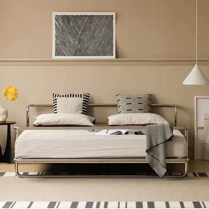 Cadre de lit Queen moderne 157/187*207*69cm