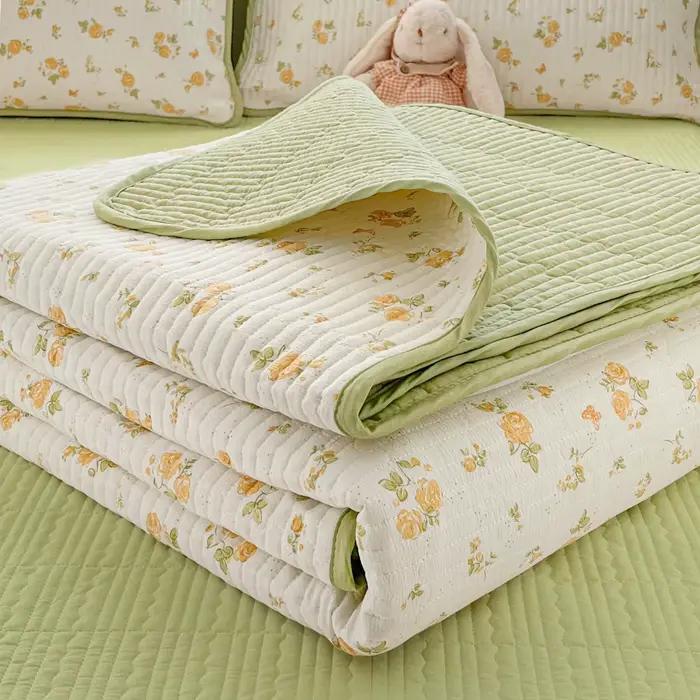 Couvre-lit matelassé épais pour lit simple ou double