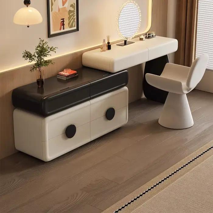 Coiffeuse esthétique légère ronde de luxe chambre