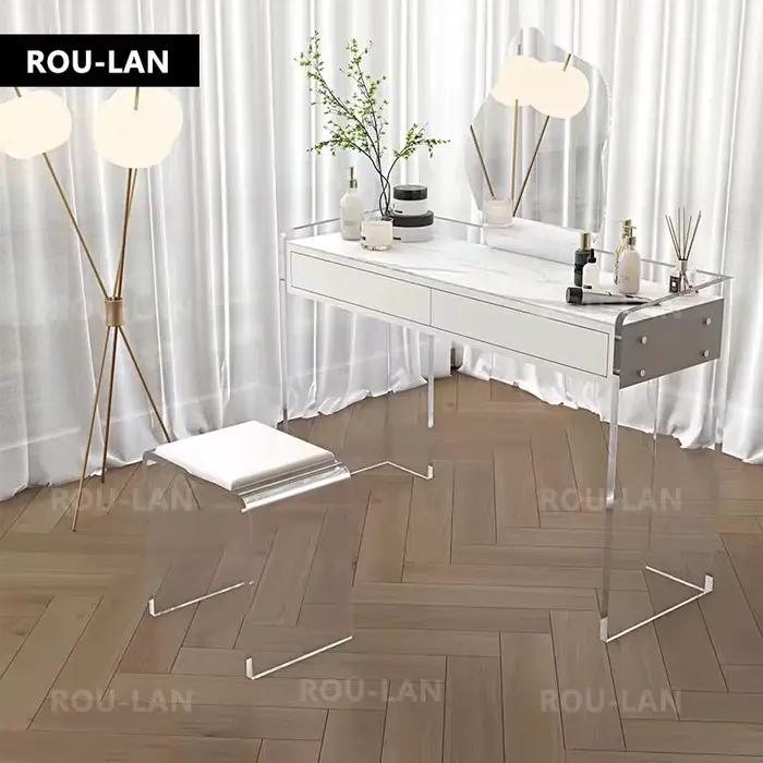 Coiffeuse en dalle de roche brillante de haute qualité