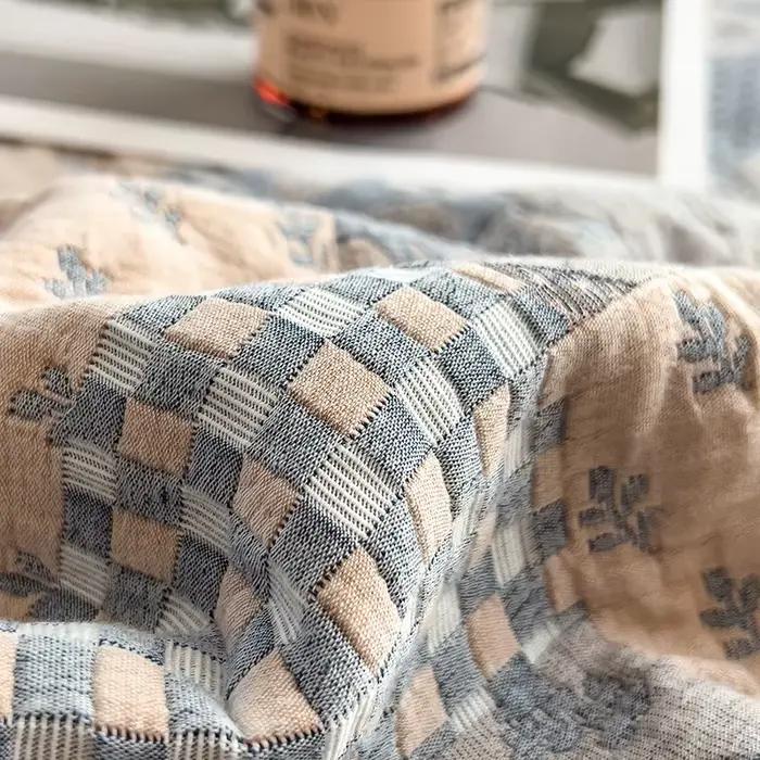 Couverture en mousseline 100% coton pour lit