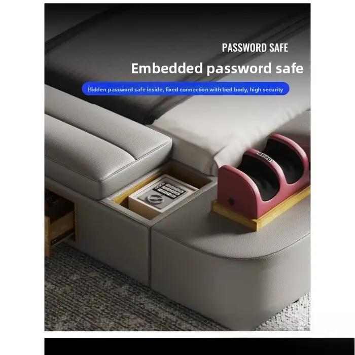 Lit intelligent Tech Smart - Le lit multifonctionnel ultime avec cuir véritable