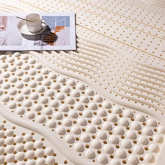 Matelas en latex naturel thaïlandais 95% 90x190 cm 10cm 85D Ferme Haute Densité Soutien Orthopédique